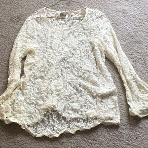 Lacey long sleeve top, XL
